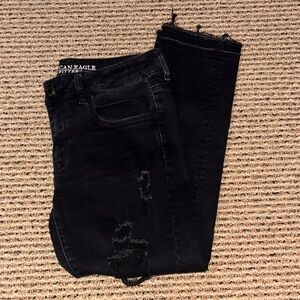 AE black Distressed Jeans